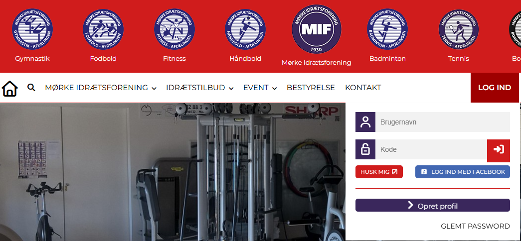 Opret profil i Mørke IF